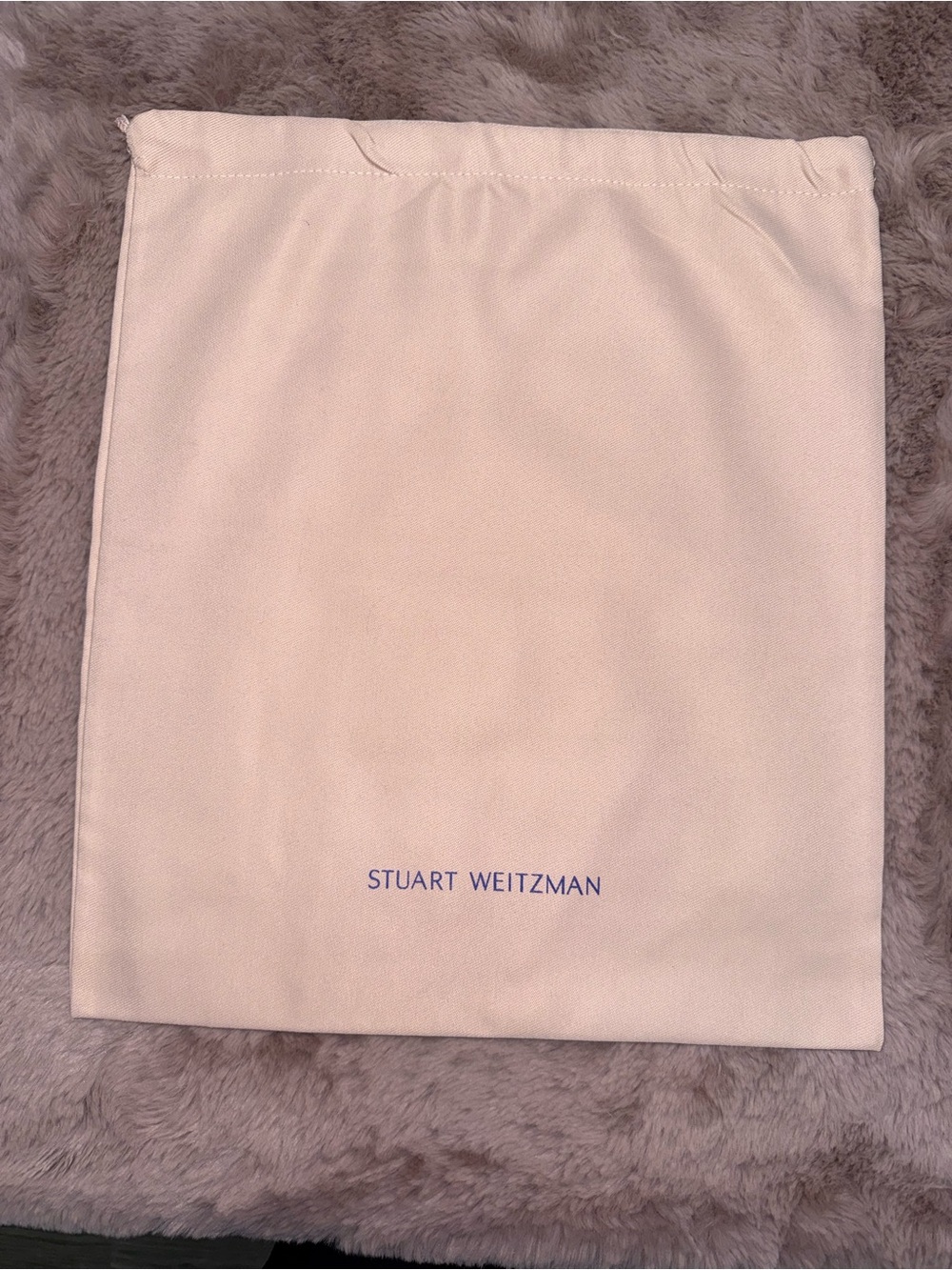 Stuart Weitzman Dust Bag Pale Pink Drawstring Storage Bag 16” x 13.5”